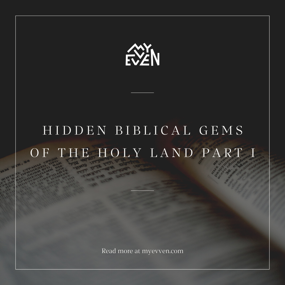 Graphic post text writing hidden biblical gems of the holy land part 1